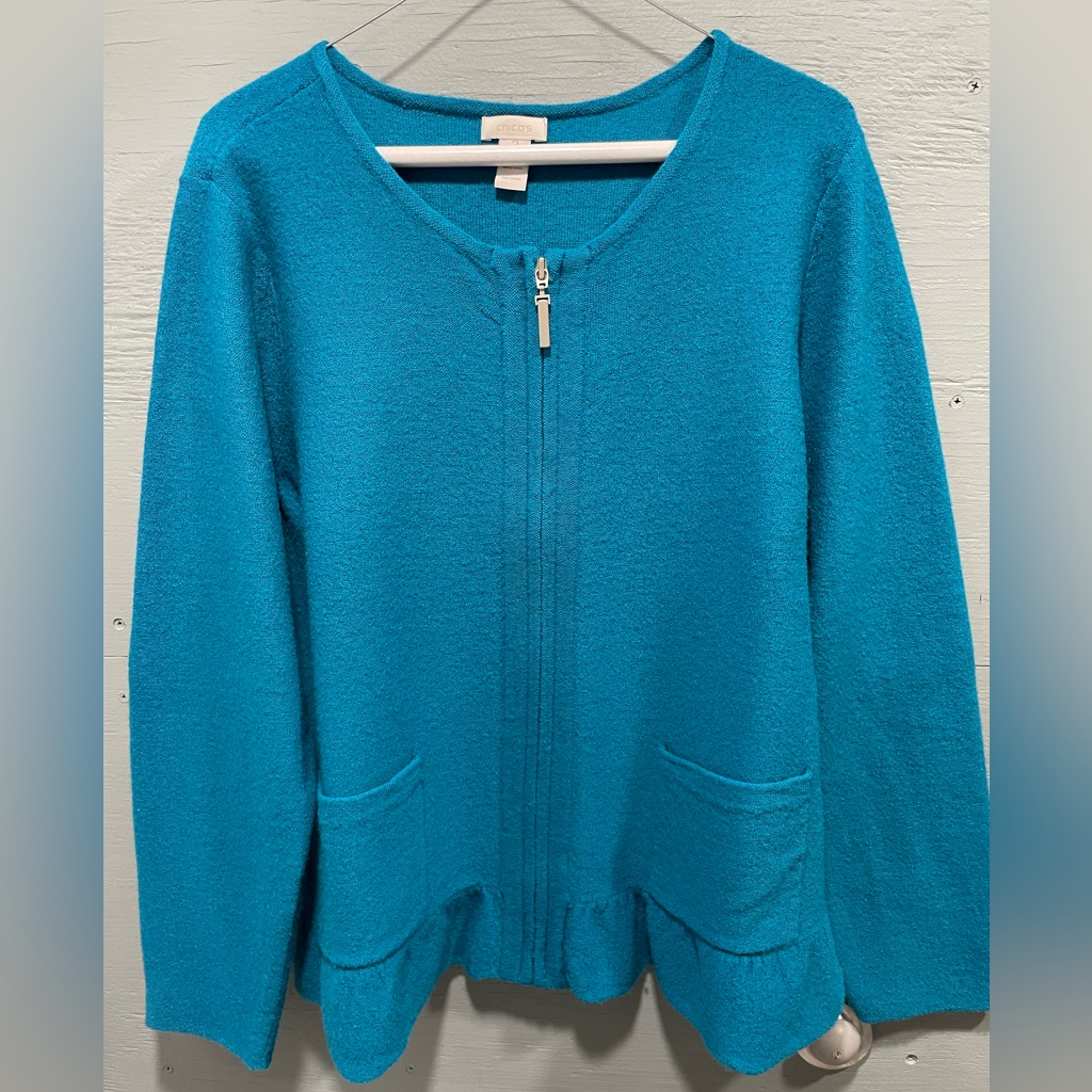 Chico’s Wool Zip Jacket
